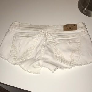 White Hollister daisy dukes